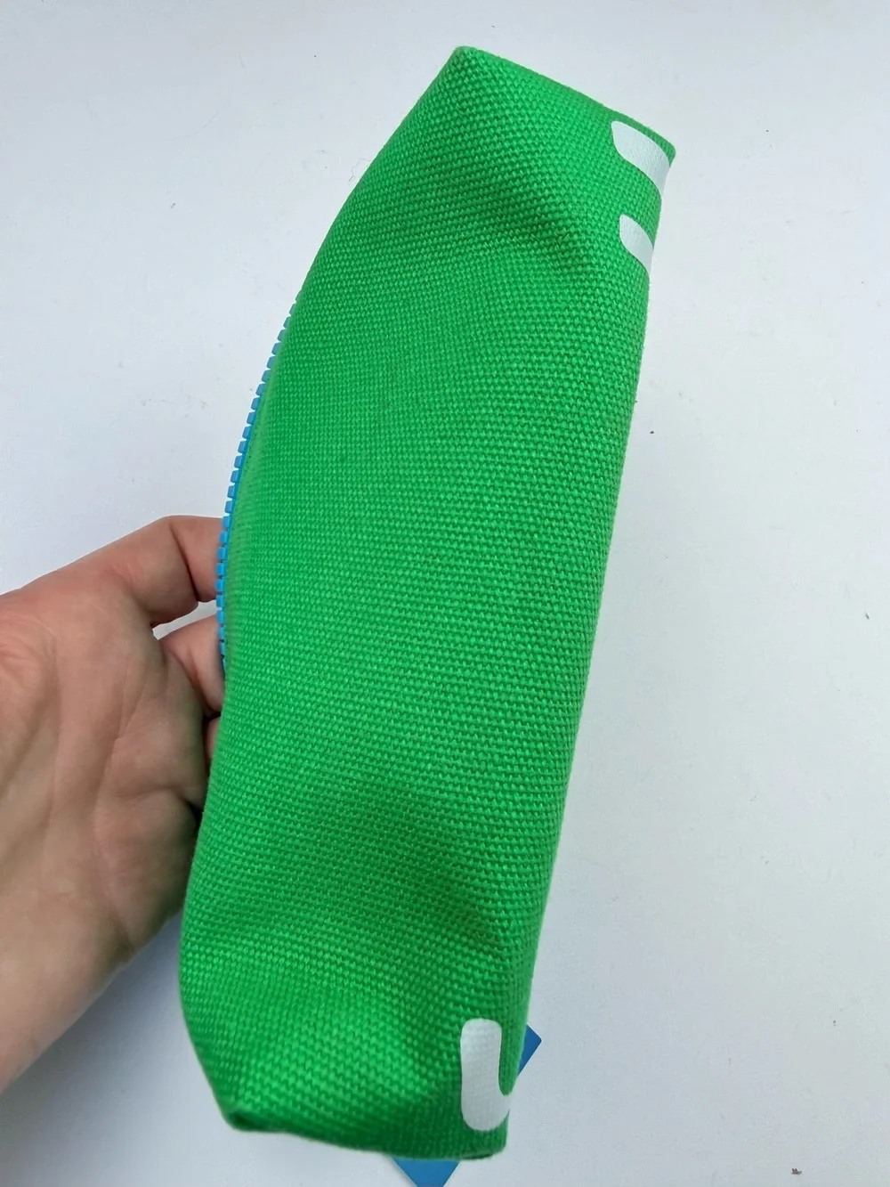 Harrods Green Canvas Pouch zippered case